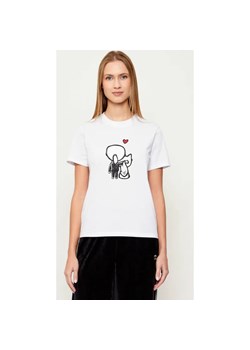 Karl Lagerfeld T-shirt ikon valentine | Regular Fit ze sklepu Gomez Fashion Store w kategorii Bluzki damskie - zdjęcie 187920475