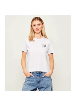HUGO T-shirt Destrel_4 | Regular Fit ze sklepu Gomez Fashion Store w kategorii Bluzki damskie - zdjęcie 187920479
