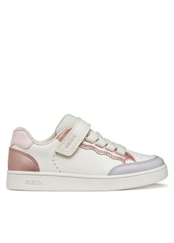 Sneakersy Geox J Eclyper Girl J65LRB 054AJ C0406 D Biały ze sklepu eobuwie.pl w kategorii Buty sportowe dziecięce - zdjęcie 187922566
