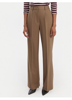 Tommy Hilfiger Spodnie materiałowe Timeless WW0WW48801 Beżowy Wide Leg ze sklepu MODIVO w kategorii Spodnie damskie - zdjęcie 187922909