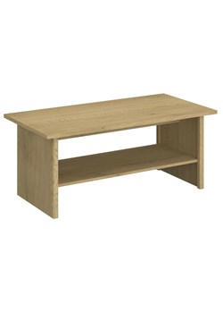 Prostokątna ława z półką dąb cremona + dąb lefkas A0-A25 ze sklepu Edinos.pl w kategorii Stoły - zdjęcie 187924097