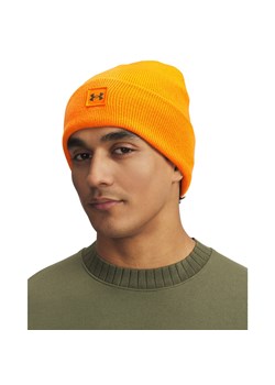 Męska czapka zimowa Under Armour UA Halftime Cuff - pomarańczowa ze sklepu Sportstylestory.com w kategorii Czapki zimowe męskie - zdjęcie 187924847