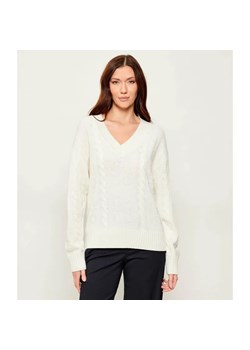 HUGO Sweter Sypres | Oversize fit | z dodatkiem wełny ze sklepu Gomez Fashion Store w kategorii Swetry damskie - zdjęcie 187924995