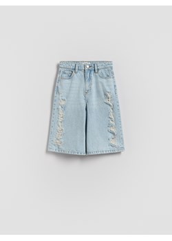 Reserved - Jeansowe szorty bermudy - niebieski ze sklepu Reserved w kategorii Spodenki dziewczęce - zdjęcie 187926787