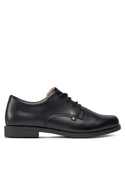 Tommy Hilfiger Półbuty Low Cut Lace Up Shoe T3B4-33174-1355 Czarny ze sklepu MODIVO w kategorii Buty komunijne - zdjęcie 187927008