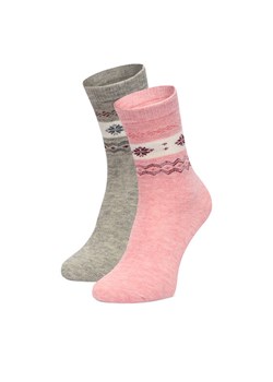 Skarpety długie GINO ROSSI CEO_BR_GR_006_W_AW25 (2 PACK) Kolorowy ze sklepu eobuwie.pl w kategorii Skarpetki damskie - zdjęcie 187927316