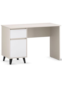 Biurko w stylu skandynawskim kaszmir + biały K7-P63 ze sklepu Edinos.pl w kategorii Biurka i sekretarzyki - zdjęcie 187927409