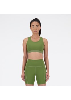 Biustonosz New Balance WB41046DEK – zielony ze sklepu New Balance Poland w kategorii Biustonosze - zdjęcie 187927777