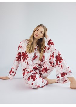 Reserved - Dwuczęściowa piżama we wzory - różowy ze sklepu Reserved w kategorii Piżamy damskie - zdjęcie 187928425