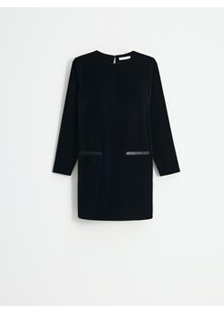 Mohito - Welurowa sukienka mini - czarny ze sklepu Mohito w kategorii Sukienki - zdjęcie 187932218