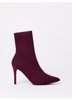 Mohito - Bordowe botki na szpilce - kasztanowy ze sklepu Mohito w kategorii Botki - zdjęcie 187932255