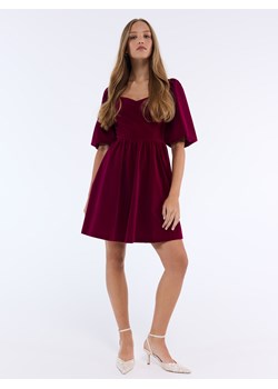 Mohito - Welurowa sukienka mini - fioletowy ze sklepu Mohito w kategorii Sukienki - zdjęcie 187932397