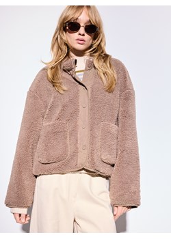 Mohito - Kurtka typu teddy - brązowy ze sklepu Mohito w kategorii Kurtki damskie - zdjęcie 187932476