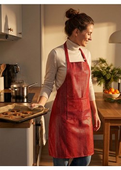 Sinsay - Fartuch kuchenny z kieszenią - czerwony ze sklepu Sinsay w kategorii Fartuchy kuchenne - zdjęcie 187933107