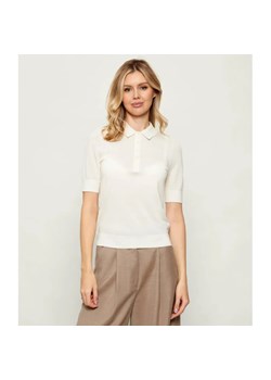BOSS BLACK Wełniane polo Fidenka | Regular Fit ze sklepu Gomez Fashion Store w kategorii Bluzki damskie - zdjęcie 187933139
