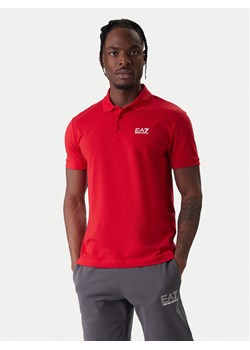 EA7 Emporio Armani Polo 8NPF14 PJVQZ U5072 Czerwony Regular Fit ze sklepu MODIVO w kategorii T-shirty męskie - zdjęcie 187934065