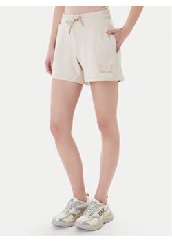 EA7 Emporio Armani Szorty sportowe 7W000269 AF12482 U1088 Beżowy Regular Fit ze sklepu MODIVO w kategorii Szorty - zdjęcie 187934089