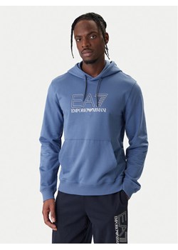 EA7 Emporio Armani Bluza 7M001313 AF13512 UB064 Niebieski Regular Fit ze sklepu MODIVO w kategorii Bluzy męskie - zdjęcie 187934106