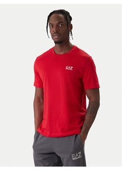 EA7 Emporio Armani T-Shirt 8NPT25 PJVPZ U5072 Czerwony Regular Fit ze sklepu MODIVO w kategorii T-shirty męskie - zdjęcie 187934145
