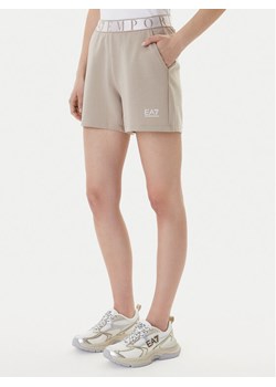 EA7 Emporio Armani Szorty sportowe 7W001153 AF12501 U6225 Beżowy Regular Fit ze sklepu MODIVO w kategorii Szorty - zdjęcie 187934185