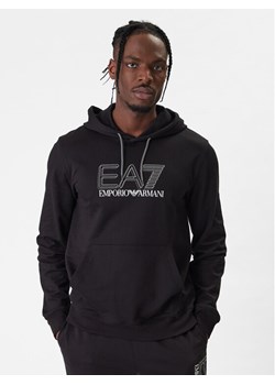 EA7 Emporio Armani Bluza 7M001313 AF13512 UC001 Czarny Regular Fit ze sklepu MODIVO w kategorii Bluzy męskie - zdjęcie 187934188