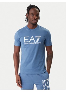 EA7 Emporio Armani T-Shirt 7M001412 AF22264 UB064 Niebieski Regular Fit ze sklepu MODIVO w kategorii T-shirty męskie - zdjęcie 187934196