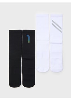 Sinsay - Skarpetki sportowe z odblaskowymi elementami 2 pack - wielobarwny ze sklepu Sinsay w kategorii Skarpetki męskie - zdjęcie 187935807
