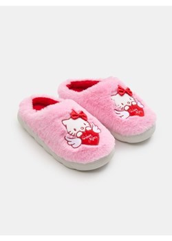 Sinsay - Kapcie z futerkiem Hello Kitty - różowy ze sklepu Sinsay w kategorii Kapcie damskie - zdjęcie 187935826