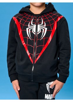 Sinsay - Rozpinana bluza z kapturem i wbudowaną maską Spider-Man - czarny ze sklepu Sinsay w kategorii Bluzy chłopięce - zdjęcie 187935839