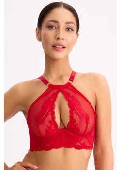 Bella Misteria Ognisty Łabędź biustonosz miękki z haftem czerwony ze sklepu kontri.pl w kategorii Biustonosze - zdjęcie 187936625