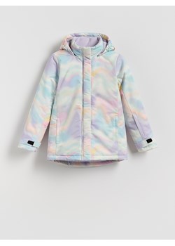 Reserved - Ocieplana kurtka z kapturem - wielobarwny ze sklepu Reserved w kategorii Kurtki dziewczęce - zdjęcie 187937056
