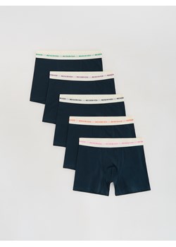 Reserved - 5 pack bokserek Long - granatowy ze sklepu Reserved w kategorii Majtki męskie - zdjęcie 187937095