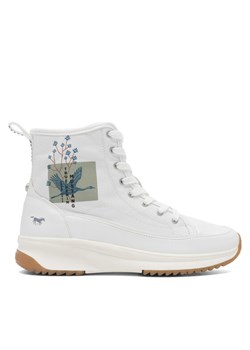 Sneakersy Mustang 1458-501 Biały ze sklepu eobuwie.pl w kategorii Buty sportowe damskie - zdjęcie 187937935