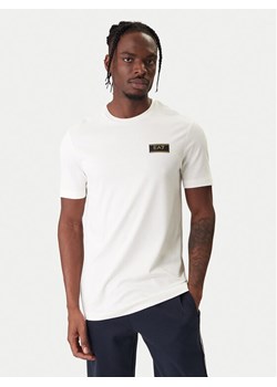EA7 Emporio Armani T-Shirt 7M001331 AF13739 U0004 Écru Regular Fit ze sklepu MODIVO w kategorii T-shirty męskie - zdjęcie 187938206