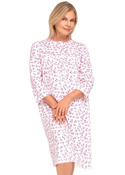 Bawełniana koszula nocna damska Bogna II 204 31, Kolor biało-różowy, Rozmiar L, MARTEL ze sklepu Primodo w kategorii Koszule nocne - zdjęcie 187938776