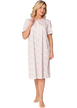 Bawełniana koszula nocna na krótki rękaw Bogna I 203 33, Kolor biało-pomarańczowy, Rozmiar 2XL, MARTEL ze sklepu Intymna w kategorii Koszule nocne - zdjęcie 187939245