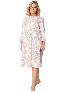 Bawełniana koszula nocna damska z długim rękawem Bogna II 204 33, Kolor biało-pomarańczowy, Rozmiar 2XL, MARTEL ze sklepu Intymna w kategorii Koszule nocne - zdjęcie 187939248