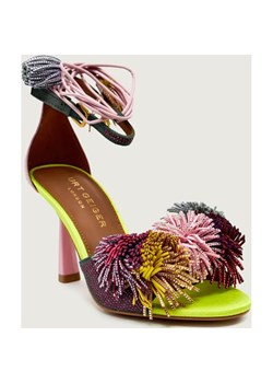Kurt Geiger Sandały na szpilce POM POM | zamsz ze sklepu Gomez Fashion Store w kategorii Sandały damskie - zdjęcie 187939817