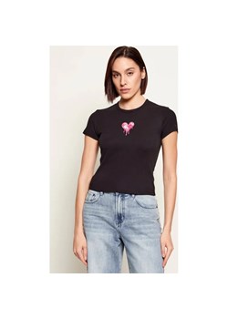 Hugo Blue T-shirt Dever_B_2 | Slim Fit ze sklepu Gomez Fashion Store w kategorii Bluzki damskie - zdjęcie 187939859