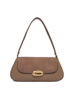 Torebka Calvin Klein Hardware Brushed Shoulder Bag LV04F3337G Beżowy ze sklepu eobuwie.pl w kategorii Torebki damskie - zdjęcie 187939888