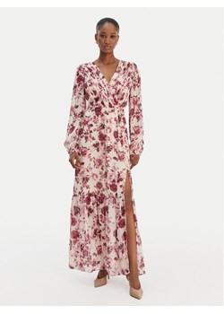 Guess Sukienka wieczorowa W6RK39 WJ712 Écru Regular Fit ze sklepu MODIVO w kategorii Sukienki - zdjęcie 187939908