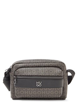 HUGO Męska torba na ramię - Quantic Mężczyźni Sztuczna skóra antracytowy wzorzysty ze sklepu vangraaf w kategorii Torby męskie - zdjęcie 187939998