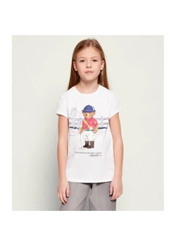 POLO RALPH LAUREN T-shirt | Regular Fit ze sklepu Gomez Fashion Store w kategorii Bluzki dziewczęce - zdjęcie 187940048