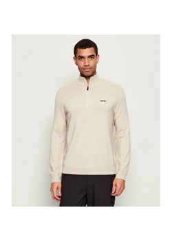 BOSS GREEN Sweter KN_Momentum-X QZ | Regular Fit | z dodatkiem wełny ze sklepu Gomez Fashion Store w kategorii Swetry męskie - zdjęcie 187940337