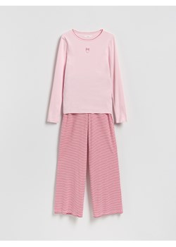 Reserved - Dwuczęściowa piżama - pastelowy róż ze sklepu Reserved w kategorii Piżamy damskie - zdjęcie 187942386