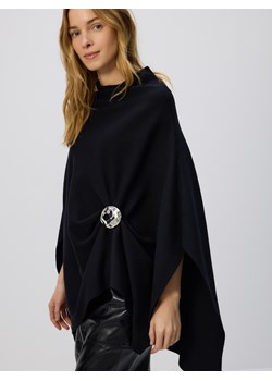 Reserved - Sweter ponczo - czarny ze sklepu Reserved w kategorii Swetry damskie - zdjęcie 187942429