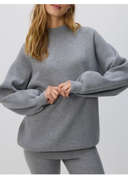 Reserved - Długi sweter z półgolfem - jasnoszary ze sklepu Reserved w kategorii Swetry damskie - zdjęcie 187942489