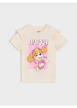 Sinsay - Koszulka z ozdobnymi falbanami PAW Patrol - kremowy ze sklepu Sinsay w kategorii Kaftaniki i bluzki - zdjęcie 187943075
