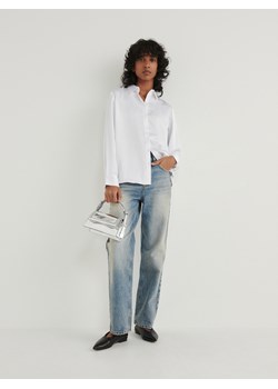 Reserved - Satynowa koszula - złamana biel ze sklepu Reserved w kategorii Koszule damskie - zdjęcie 187943836