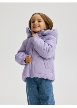 Reserved - Pikowana kurtka z kapturem - fioletowy ze sklepu Reserved w kategorii Kurtki dziewczęce - zdjęcie 187943926